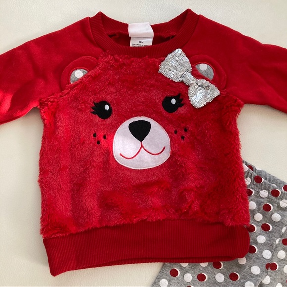 Nannette Christmas 🎄 🐻 Bear sparkly soft outfit - Picture 4 of 5